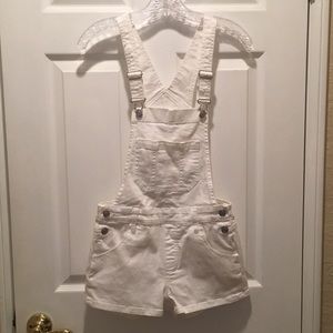 PacSun White Short Overalls - Brand New!